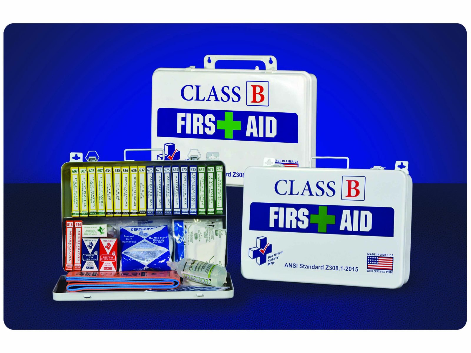 Certified Safety Mfg. : Class B First Aid Kits - Safety Supplies Unlimited